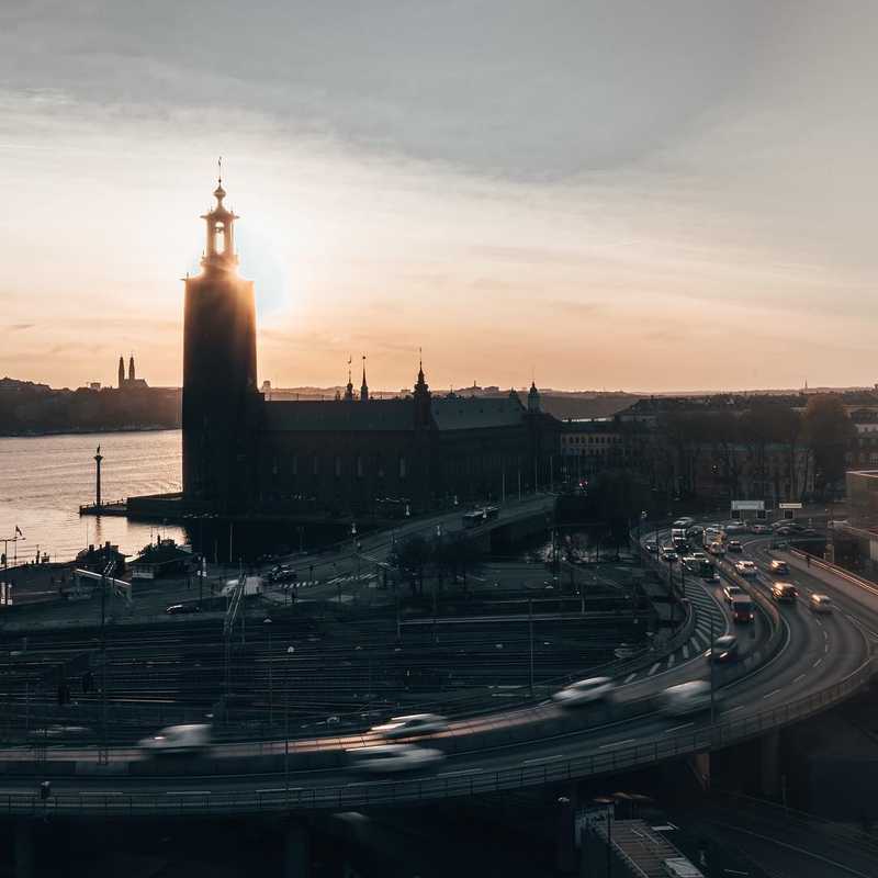 Stockholm is my hometown, where do you watch the sunsets? #stockholm #sunset #stadshuset #town #city #building #epic #sun #sweden #sthlm #photo #traffic #cityhall #stockholmcityhall #cars #viktorohlin #aiv #allinvision