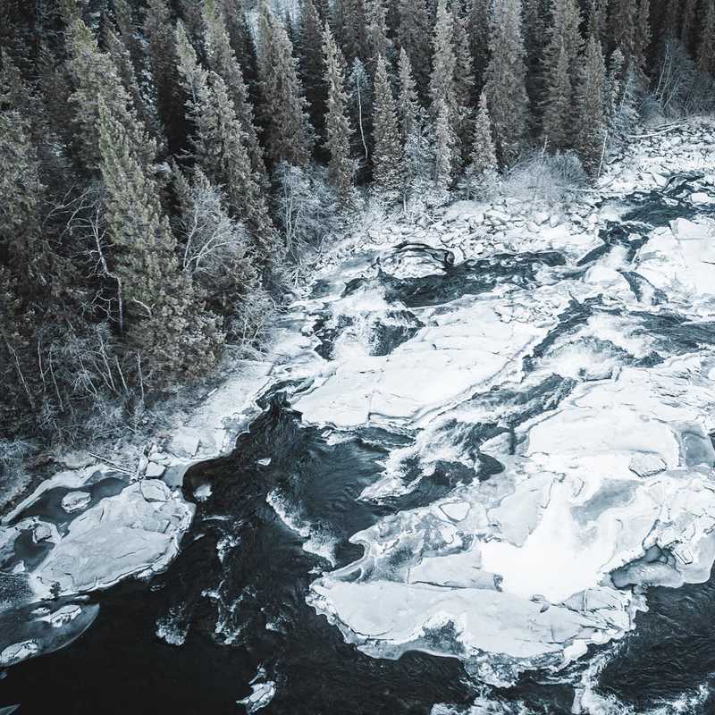 Beautiful Norrland I’m in ❤️❄️ #norrland #drone #waterfall #sweden #north #winter #snow #frozen #cold #water #photo #photographer #viktorohlin #aiv #allinvision #fantastic #instagood #naturephotography #blue #moody #magic #hotphoto #follow